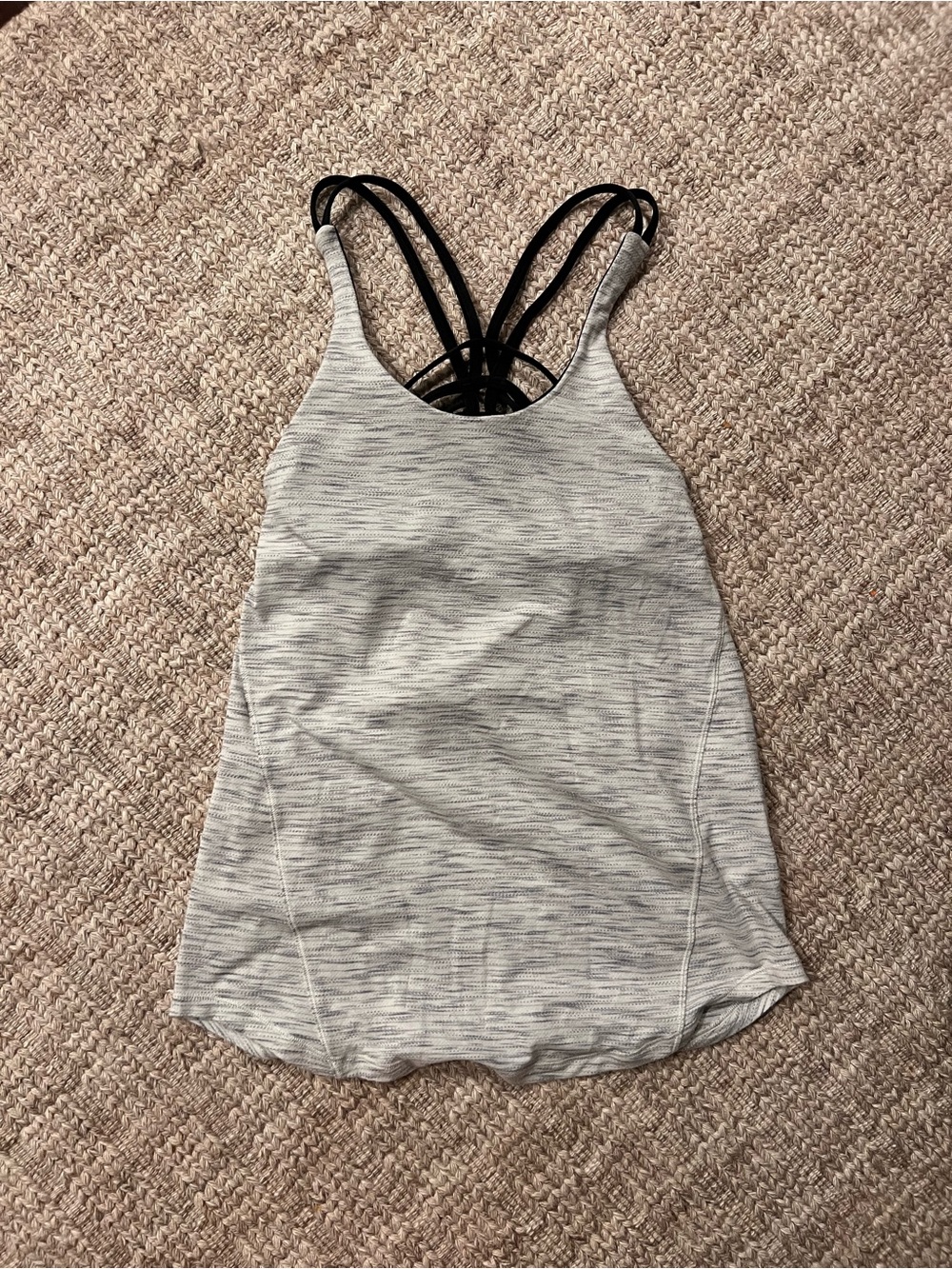 lululemon athletica Light Gray Space-Dyed Strappy Tank Top